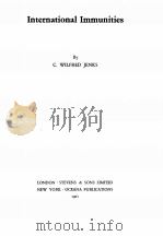 INTERNATIONAL IMMUNITIES 1961 PDF电子版封面 C. WILFRED JENKS