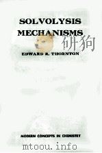 SOLVOLYSIS MECHANISMS（1964 PDF版）