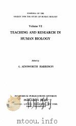 TEACHING AND RESEARCH IN HUMAN BIOLOGY（1964 PDF版）