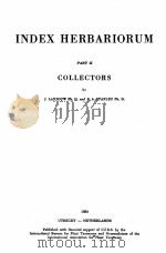INDEX HERBARIORUM PART II COLLETORS（1954 PDF版）