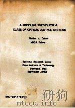 A MODELING THEORY FOR A CLASS OF OPTIMAL CONTROL SYSTEMS（1963 PDF版）