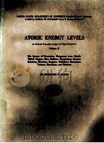ATOMIC ENERGY LEVELS:AS DERIVED FROM THE ANALYSES OF OPTICAL SPECTRA VOL.II（1971 PDF版）