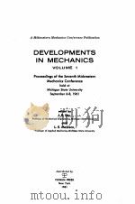 DEVELOPMENTS IN MECHANICS VOL.1（1961 PDF版）