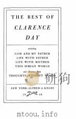 THE BEST OF CLARENCE DAY 1948 PDF电子版封面