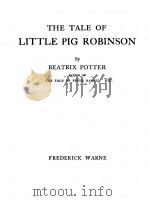 THE TALE OF LITTLE PIG ROBINSON 1985 PDF电子版封面