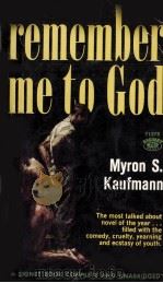 REMEMBER ME TO GOD   1960  PDF电子版封面     