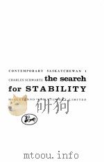 THE SEARCH FOR STABILITY（1959 PDF版）