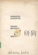 PART 2 USES OF MANAGERIAL ACCOUNTING DATA PDF电子版封面