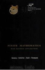 FINITE MATHEMATICS WITH BUSINESS APPLICATIONS（1962 PDF版）