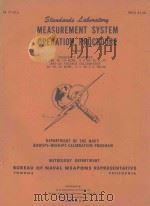 STANDARDS LABORATORY MEASUREMENT SYSTEM OPERATION PROCEDURE BF-06 1960 PDF电子版封面