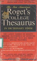 TEH NEW AMERICAN ROGET‘S COLLEGE THESAURUS INDICTIONARY FORM 1958 PDF电子版封面