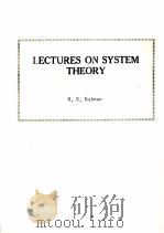 LECTURES ON SYSTEM THEORY PDF电子版封面 R.E.Kalman