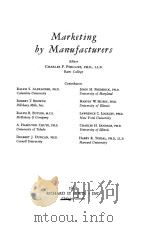 MARKETING BY MANUFACTURERS 1949 PDF电子版封面