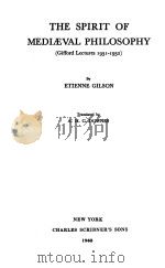 THE SPIRIT OF MEDIAEVAL PHILOSOPHY(GIFFORD LECTURES 1931-1932) 1940 PDF电子版封面