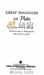 GRETA DIALOGUES OF PLATO（1956 PDF版）