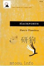 PLATO‘S PHAEDRUS 1952 PDF电子版封面 R. HACKFORTH