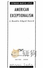 AMERICAN EXCEPTIONALISM:A DOUBLE-EDGED SWORD 1996 PDF电子版封面 0393037258