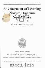 GREAT BOOKS OF THE WESTERN WORLD 30 FRANCIS BACON（1980 PDF版）