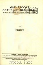 GREAT BOOKS OF THE WESTERN WORLD 15 TACITUS（1980 PDF版）