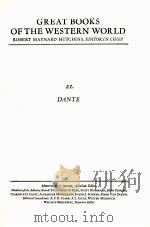 GREAT BOOKS OF THE WESTERN WORLD 21 DANTE（1980 PDF版）