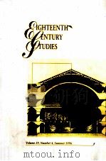 EIGHTEENTH-CENTURY STUDIES VOLUME 29 NUMBER 4 1996 PDF电子版封面
