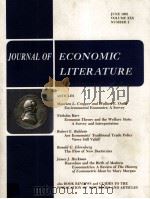 THE JOURNAL OF ECONOMIC LITERATURE VOLUME 30（1992 PDF版）