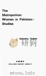 THE METROPOLITAN WOMEN IN PAKISTAN:STUDIES（1981 PDF版）