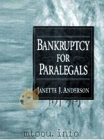 BANKRUPTCY FOR PARALEGALS 1997 PDF电子版封面