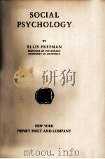 SOCIAL PSYCHOLOGY（1936 PDF版）