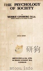 THE PSYCHOLOGY OF SOCIETY 1924 PDF电子版封面