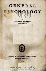 GENERAL PSYCHOLOGY（1933 PDF版）