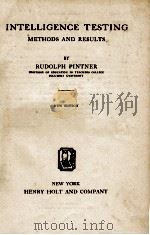 INTELLIGENCE TESTING（1931 PDF版）