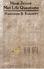 How Jesus Met Life Questions（1927 PDF版）