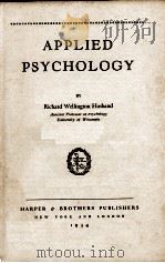 APLIED PSYCHOLOGY 1934 PDF电子版封面 Richard Wellington Husband