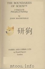 THE BOUNDARIES OF SCIENCE PDF电子版封面