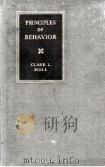 Principles of Behavior 1943 PDF电子版封面 CLARK L.HULL