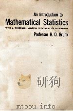 AN INTRODUCTION TO MATHEMATICAL STATISTICS（1960 PDF版）