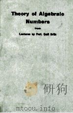 THTORY OF ALGEBRAIC NUMBERS（1959 PDF版）