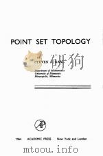POINT SET TOPOLOGY 1964 PDF电子版封面 STEVEN A. GAAL