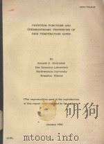 PARTITION FUNCTIONS AND THERMODYNAMIC PROPERTIES OF HIGH TEMPERATURE GASES 1964 PDF电子版封面 KENNETH S. DRELLISHAK