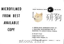A SPRING-MASS REPRESENTATION OF A FREE-FREE NONUMIFORM BAR IN RESPONSE TO LONGITUDINAL FORCES（1964 PDF版）