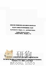 INDUCED PRESSURES AND SHOCK SHAPES ON BLUNT CONES IN HYPERSONIC FLOW（1964 PDF版）