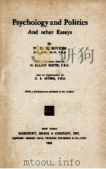 Psychology and Politics And other Essays（ PDF版）