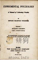 EXPERIMENTAL PSYCHOLOGY（1929 PDF版）