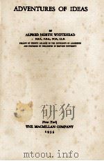 ADVENTURES OF IDEAS（1935 PDF版）