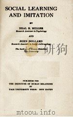 SOCIAL LEARNING AND IMITATION（1947 PDF版）