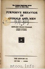 PURPOSIVE BEHAVIOR IN ANIMALS AND MEN（1932 PDF版）