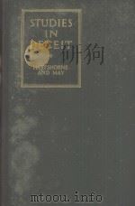 STUDIES IN THE NATURE OF CHARACTER(I)（1928 PDF版）
