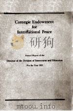 Carnegie Endowment for International Peace 1923 PDF电子版封面