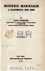 MODERN MARRIAGE A HANDBOOK FOR MEN（1944 PDF版）